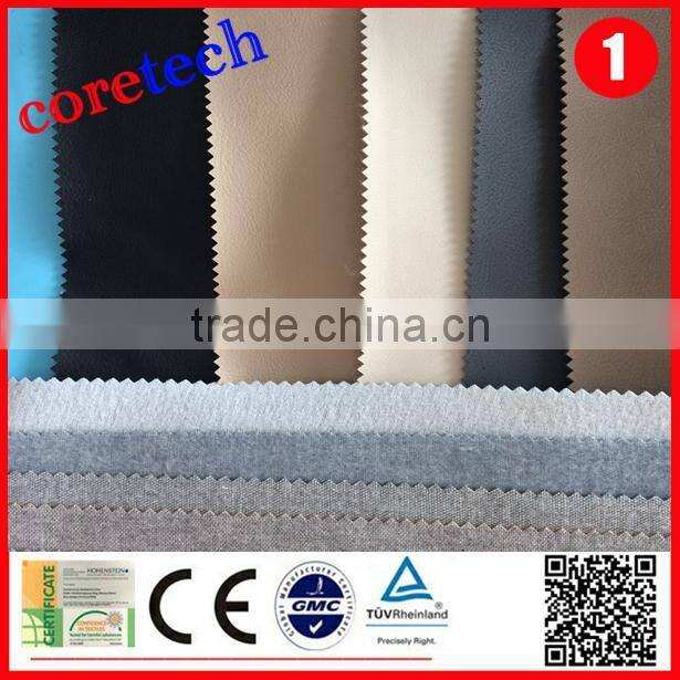 Hot sale cheap customized 100% pu leather fabric manufacturers