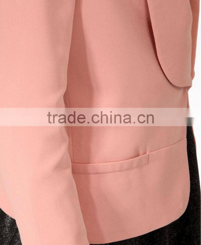 Textured Shawl Collar Blazer