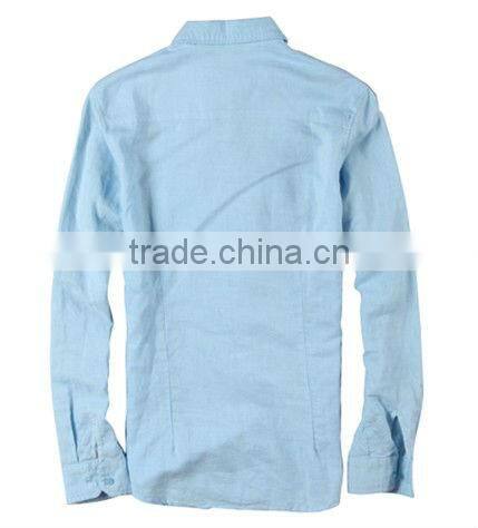 latest man's new fashion linen casual shirt