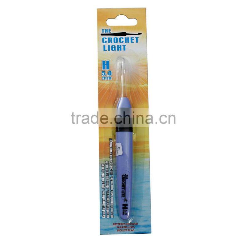 High Quality Plastic Handle Led Lite Crochet Hook