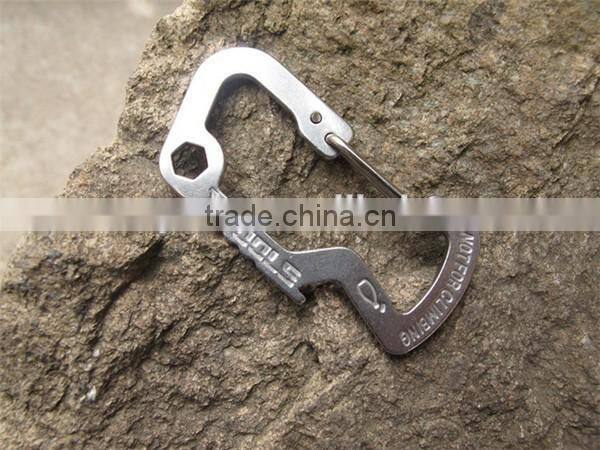 Survival Gear Mini Carabiner Keychain Multi Tool Kit Key Chain