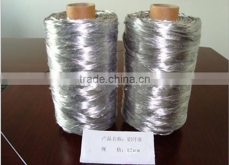 Aluminum coated conductive fiber yarn