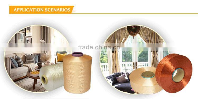 Trilobal bright dope dyed yarn polyester yarn POY 150D/48F