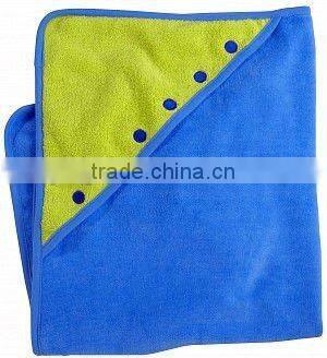 100%cotton children velour printed hooded towel