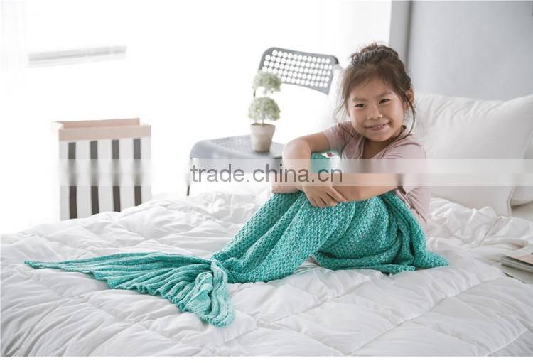 China Factory Children Soft Mermaid Tail Blankets