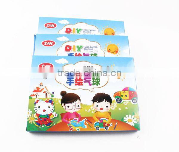 DIY Hand-printed balloon kid toy party cartoon balloon