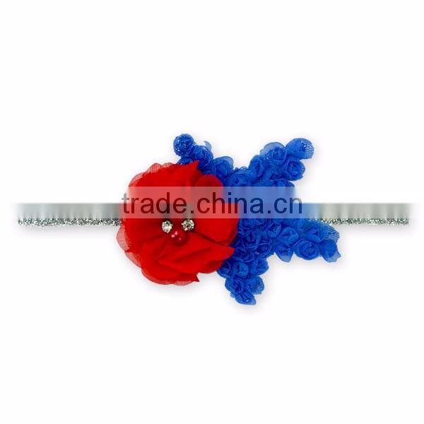 Wholesale 4th of July Sparkle Children Girls Dress Patriots' Day Sequin Baby Dress M6033104