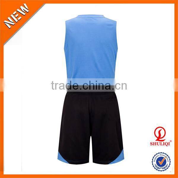 Wholesale sublimated custom camo basketball uniforms, basketball jersey uniform design color blue H-836
