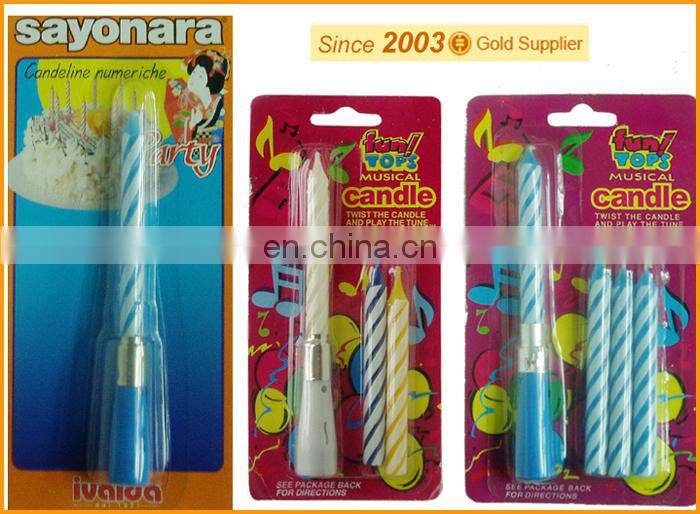 2015 new style magic flasher spiral singing birthday candle