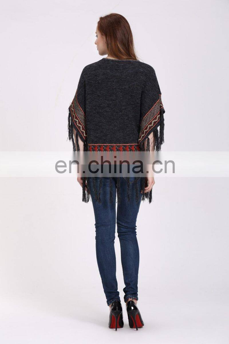 Fashion European Retro Style Loose Pullover Knitting Sweater For Women
