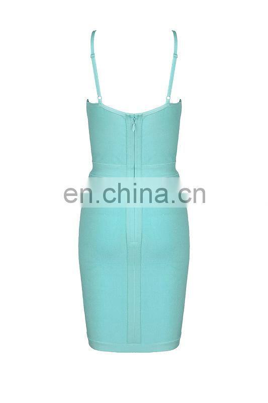 Amigo 2017 new style mini strap backless XXX bandage dress sexy low cut evening dresses for women party wear