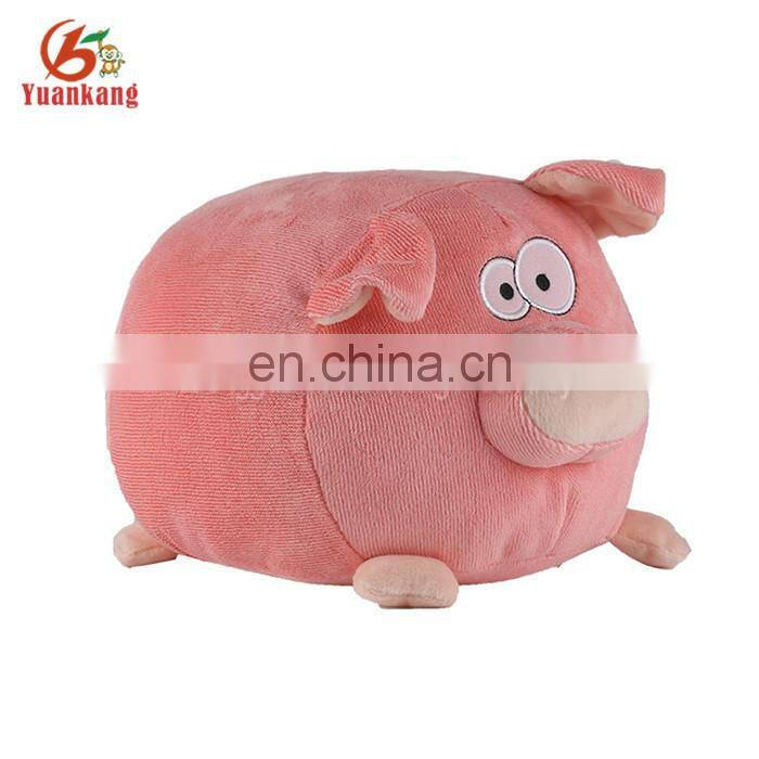 ICTI factory plush ball shape stuffed animal soft pig toy