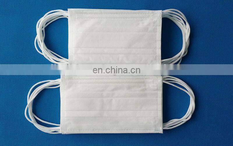 Blue round ear loop 3ply Medical disposable nonwoven face mask