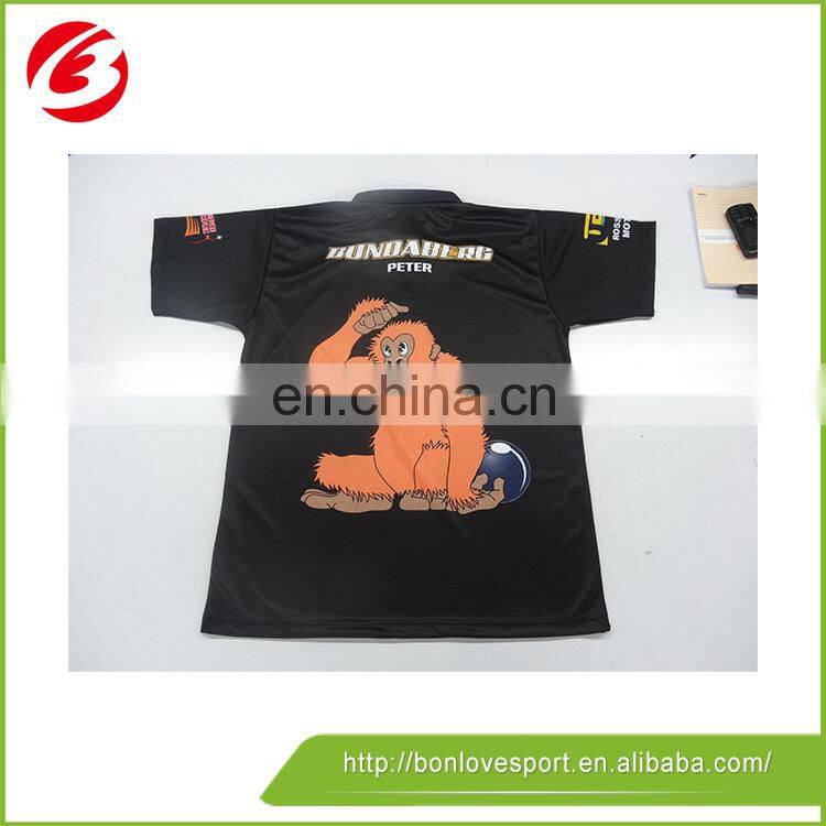 Custom Fashion Style Black Polo T-Shirt