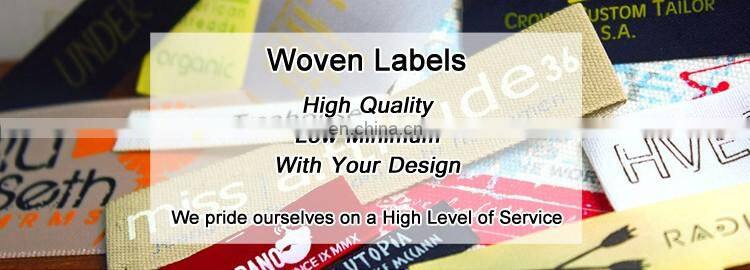 Garment recycled custom woven label made in China