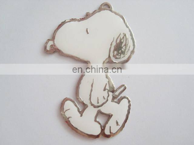 Hot selling custom metal label tag for keychain parts