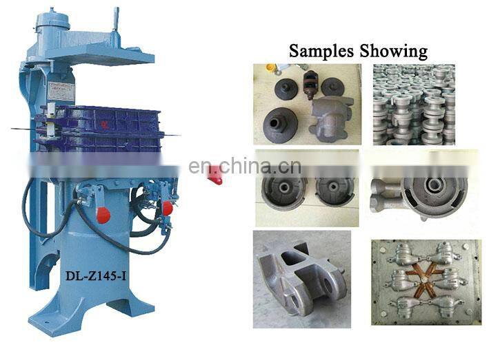 Types of mould frame semi auto sand jolt squeeze casting machine