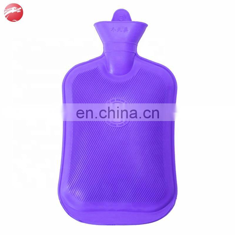 Classic Rubber Transparent Hot Water Bottle Bag 2 Liter With Knit Cover