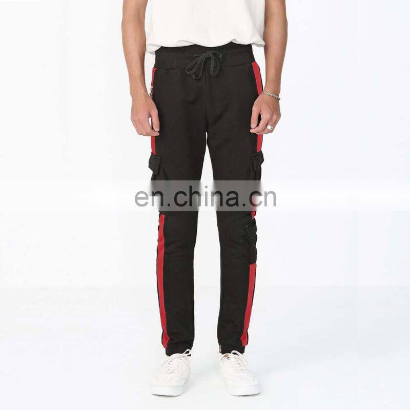 DiZNEW China OEM Factory Wholesale Black Drawstring Track Pants