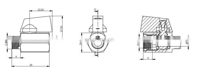 Eco-friendly mini balls valves factory direct