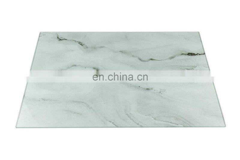 Glass Cutting Board Non Slip Cutting Board is Shatter-Resistant,Durable,Stain Resistant,Dishwasher Safe 12 X 15.75-inch (Marble)