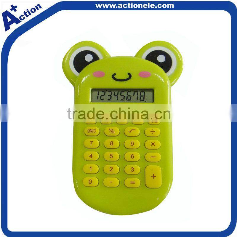 8 Digital Calculator with Cartoon Face