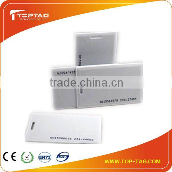ISO standard clamshell cards with number, UHF Rfid Cards, PVC contactless card