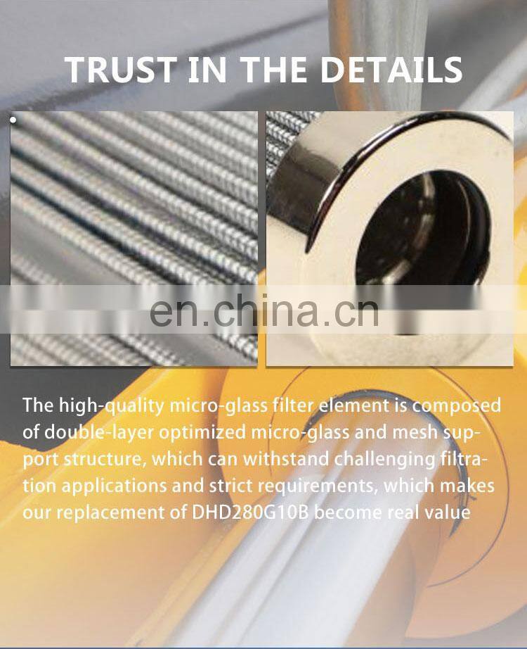 High quality bulldozer hydraulic filter element cartridge D111G10B