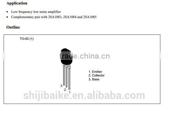 2SC2547 Silicon NPN Epitaxial Transistor TO-92