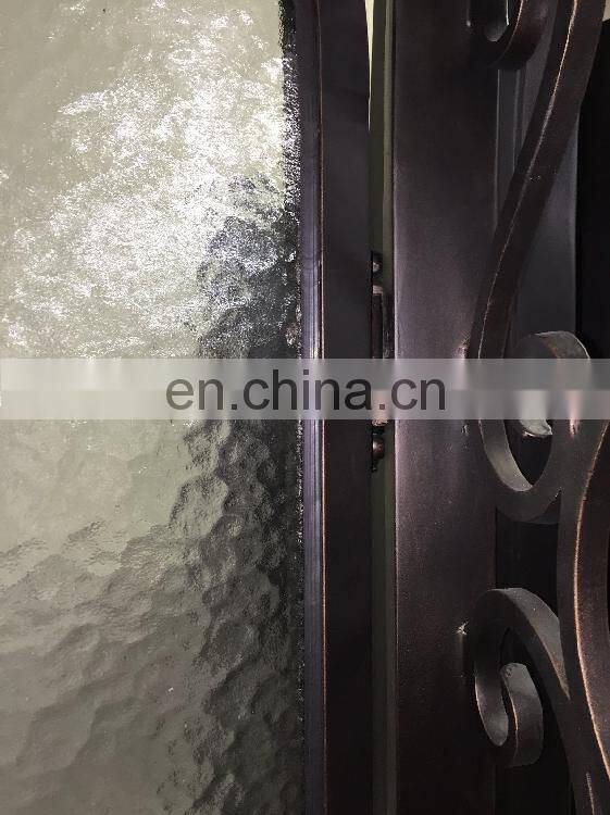 48 inches exterior front wrought iron main front door design with opening window
