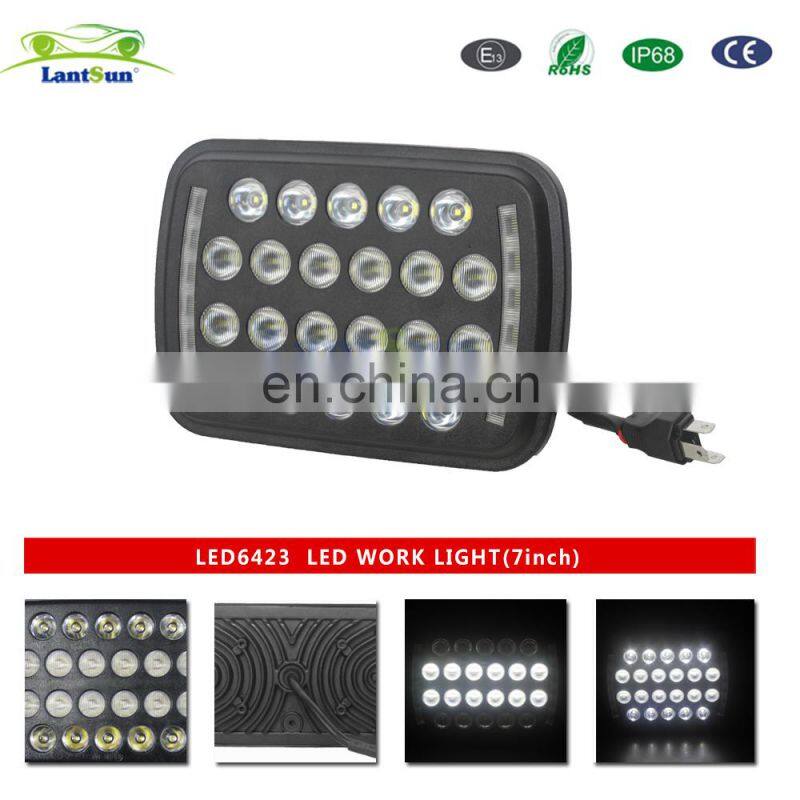 Lantsun LED6423 9-32V 6500LM 5x7inch 66w Aluminum Alloy Offroad Car led working light