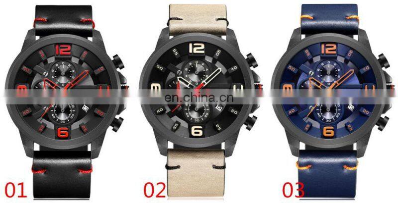 CURREN 8288 Best Quality Curren Watch Men Chronograph Decorate Date Day Men Watches On Sale Analog Fashion Watch