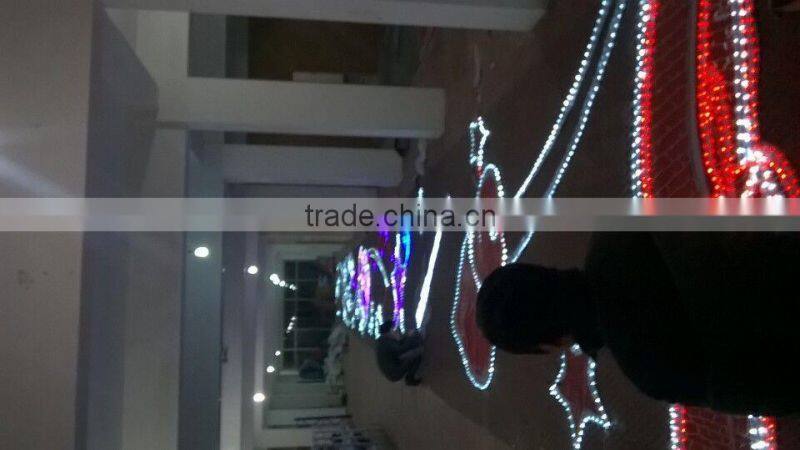 Star decoration outdoor christmas light arches