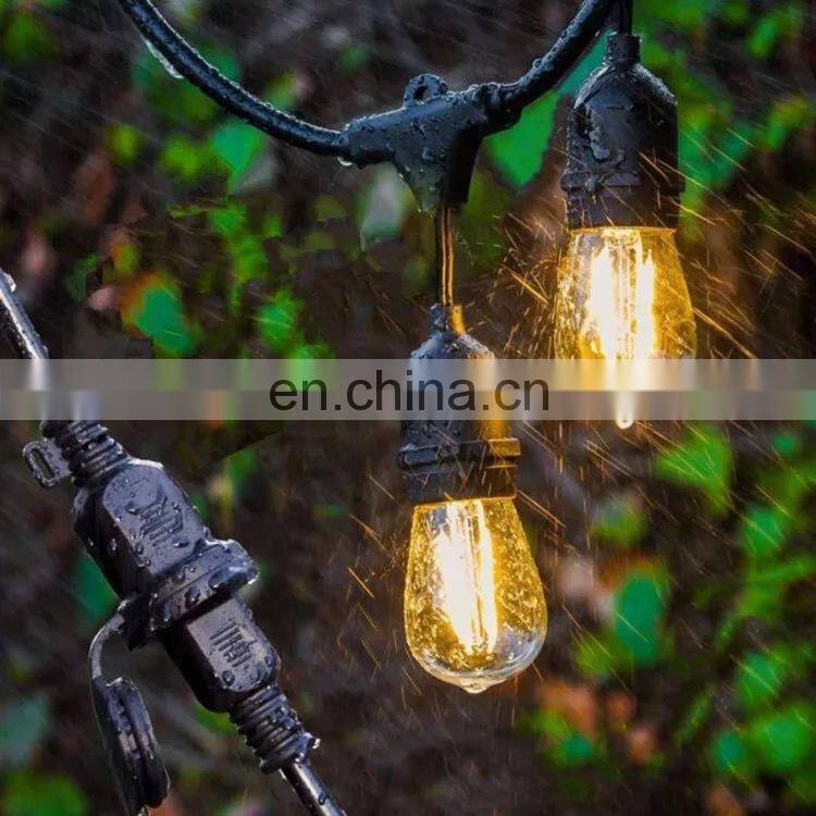 Hot on Amazon E26 E27 sockets S14 st64 a60 led bulb Waterproof Outdoor Yard patio home Garden Party LED festoon string light