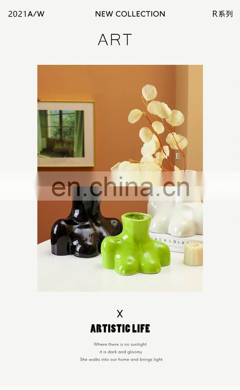 Home Accessories Decorating Vase Flowers Flower Decorative Antique Nordic Artificial Modern Ceramic & Porcelain Vases