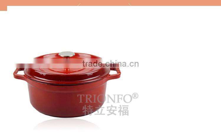 red enameled casserole pot cast iron pot rice cooker
