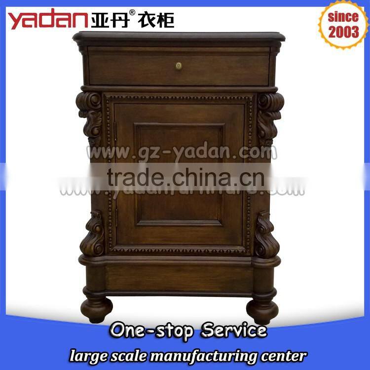 simple style high storage night table,french style night table used, bedside cabinet