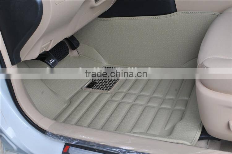 China factory popular beige car kick mat 3d car mat