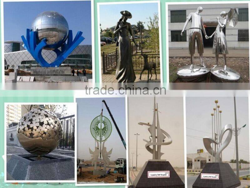 stainless steel Dolphins fountain sculpture