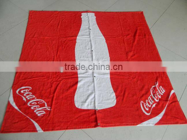 Cola logo print compressed gift towel