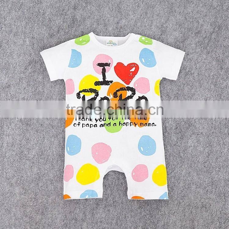 Cute Baby Clothing 2016 Lovely Baby Casual Cotton Wearing Summer Toddler Jumpsuit Baby Romper
