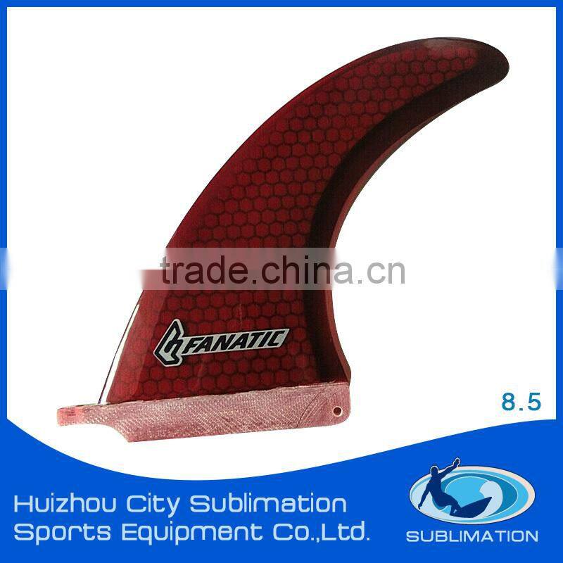 High Maneuverable Epoxy Resin Fiberglass Central Fin, Fcs/Future Honeycomb Fin, Durable and Economy Wooden Rear Fin
