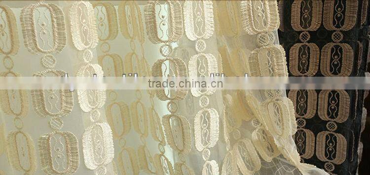 Fashion elegant top grade polyester embossing luxury wholesale curtain