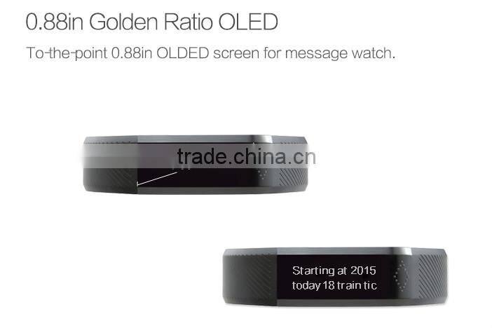 2015 Vidonn X6 caller ID & SMS 3d accelerometer smart wristband calories watch