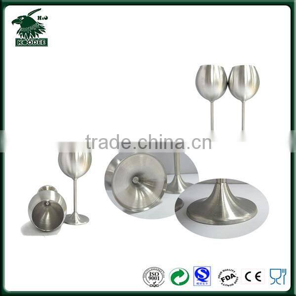 Wine set of 2pcs Champage glass stainless steel household supplier