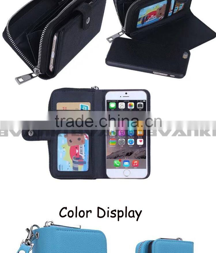 Fancy Mobile Accessories Cell Phone Credit Card Holder For iPhone 6 Case Leather,Genuine Leather For iPhone 6 Case Plug-in Cover