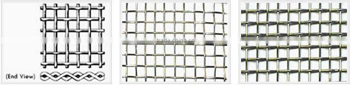 stainless steel crimped wire mesh/galvanized crimped wire mesh