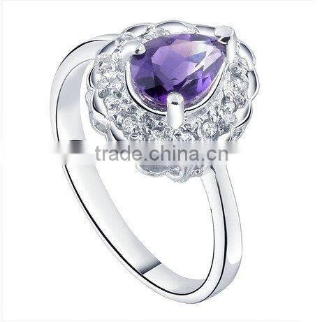 Gold Plated Engagement Pearl Ring