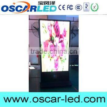 P3 indoor led LED advertising lcd monitor stand taxi lcd advertising screen made in China