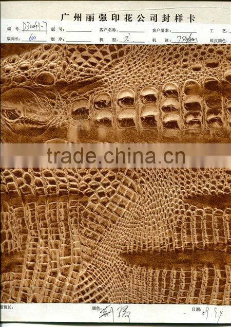 china 2013 crocodile pattern heat transfer film for textile